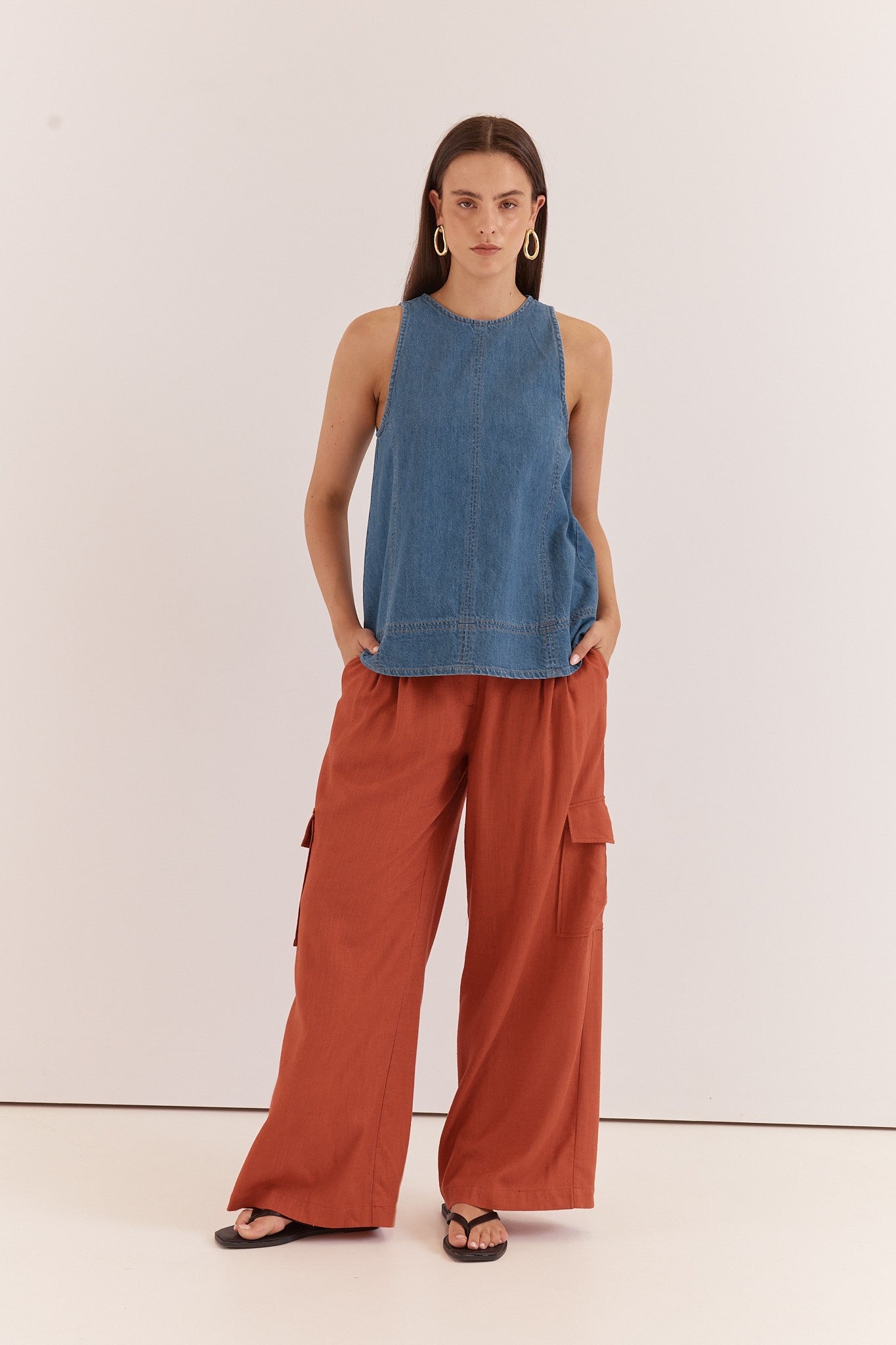 Loretta Denim Tunic