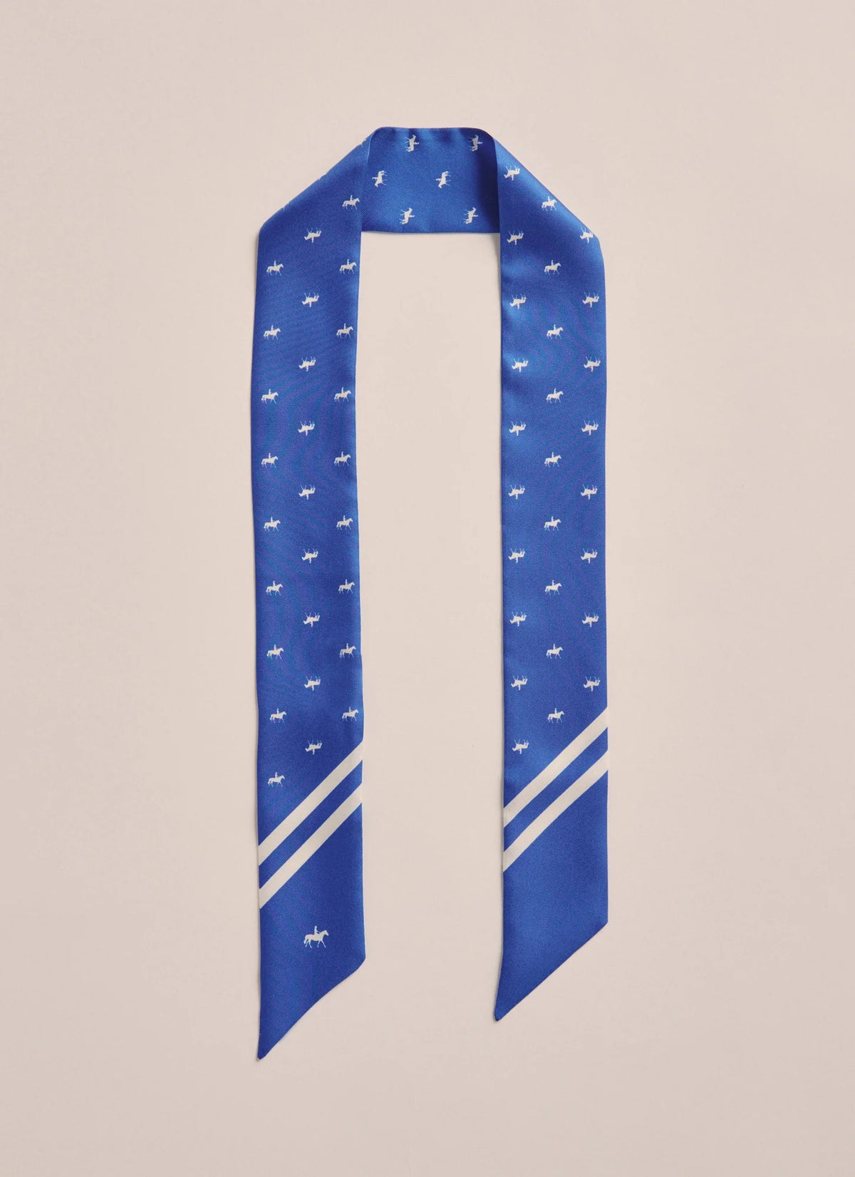 Pinnaroo Silk Twilly Scarf - mid blue