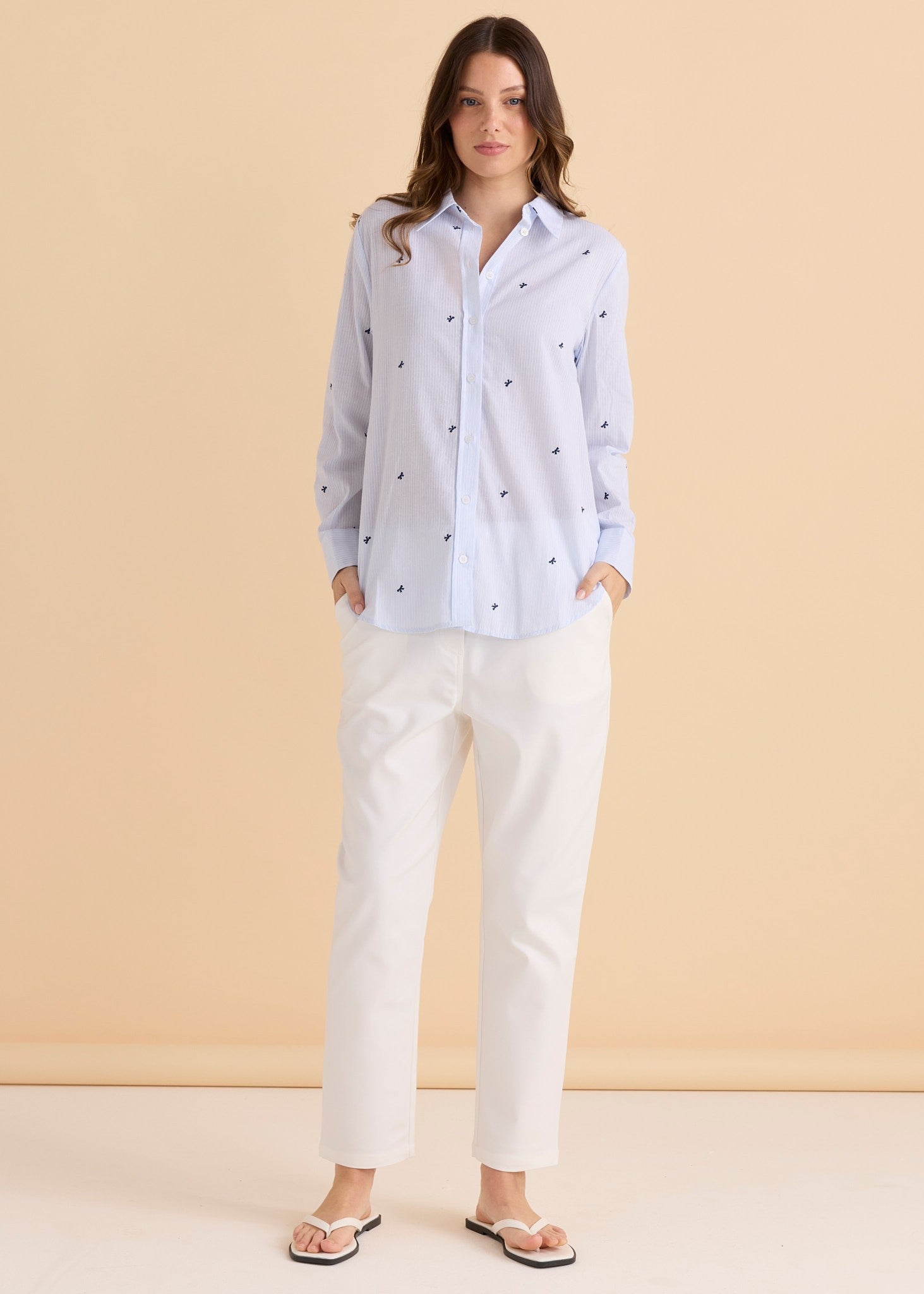 Reid Shirt Blue Bow