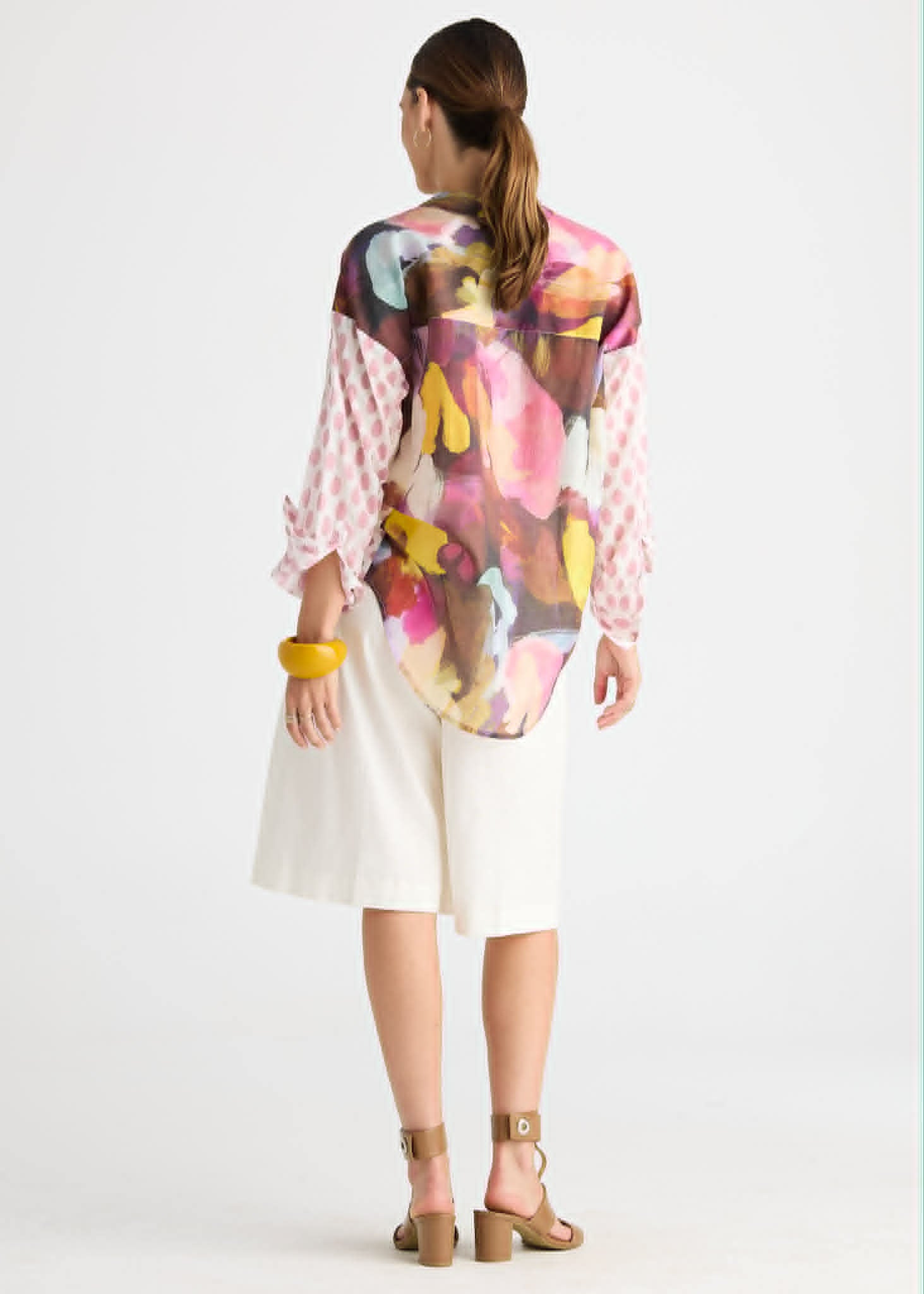 Pattern Clash Shirt - sunset