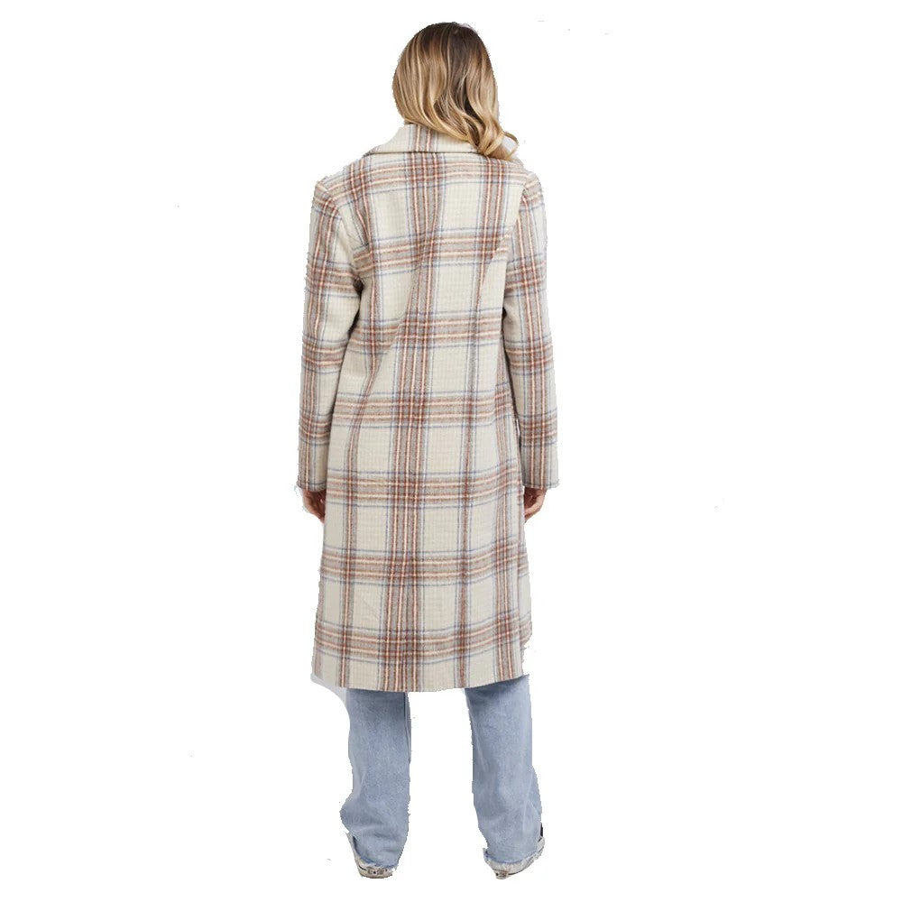 Phillipa check coat