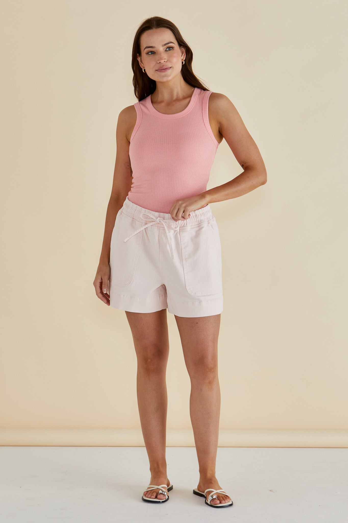 Relax Denim Short pink