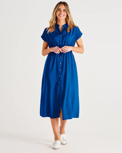 Simone Dress Indigo