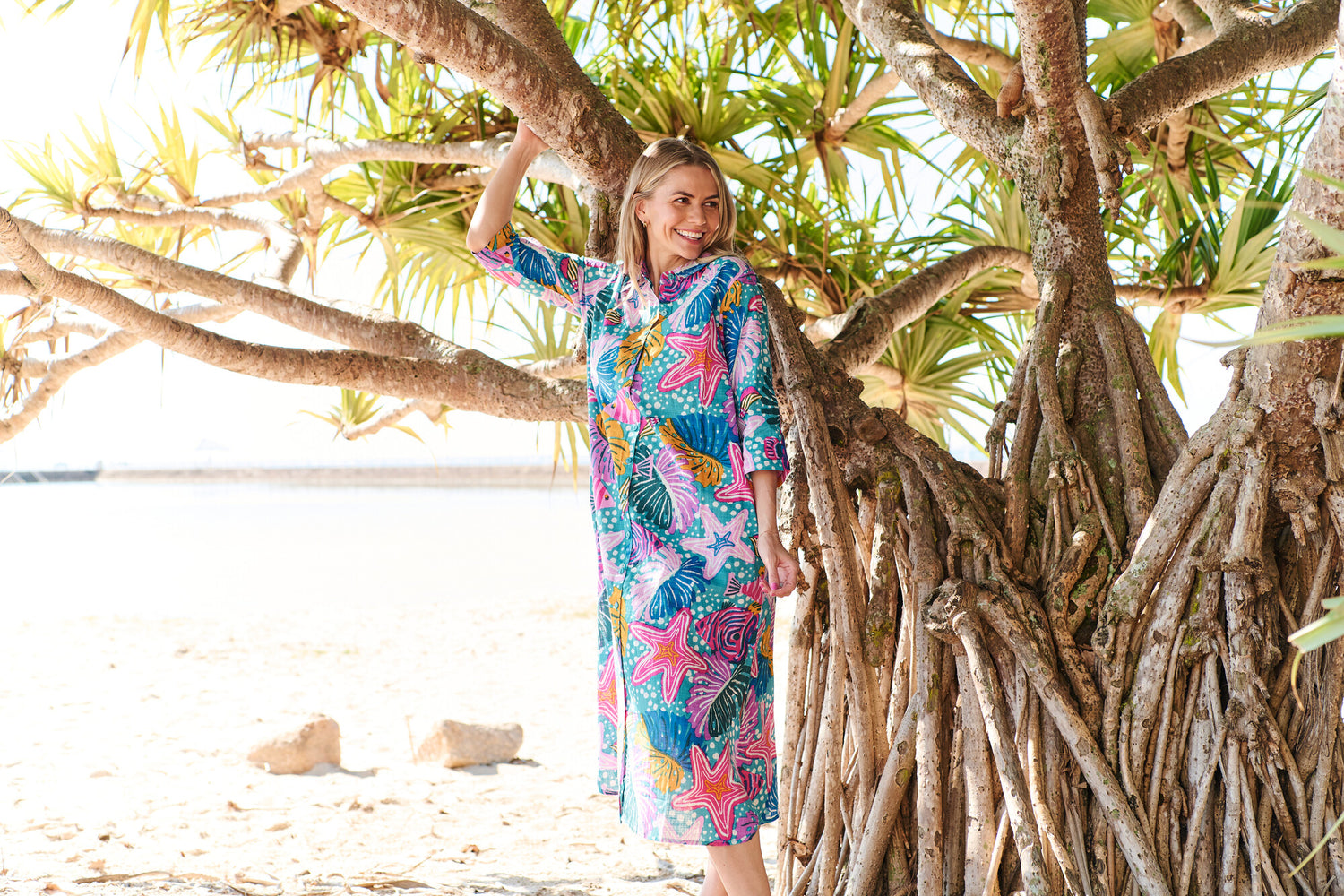 Sofia Shirt Dress Starfish 2