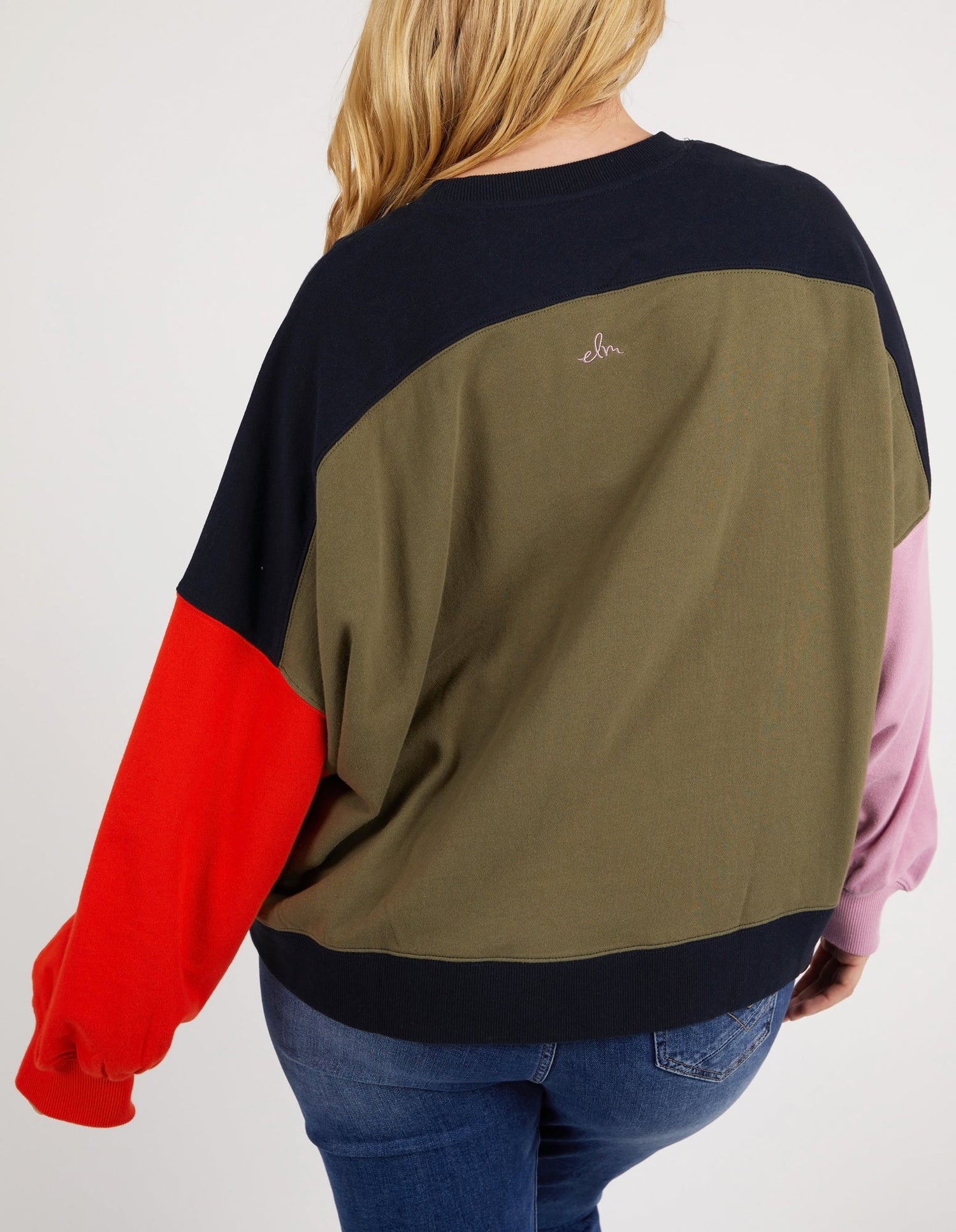 Split Decision Crew Neck Jumper