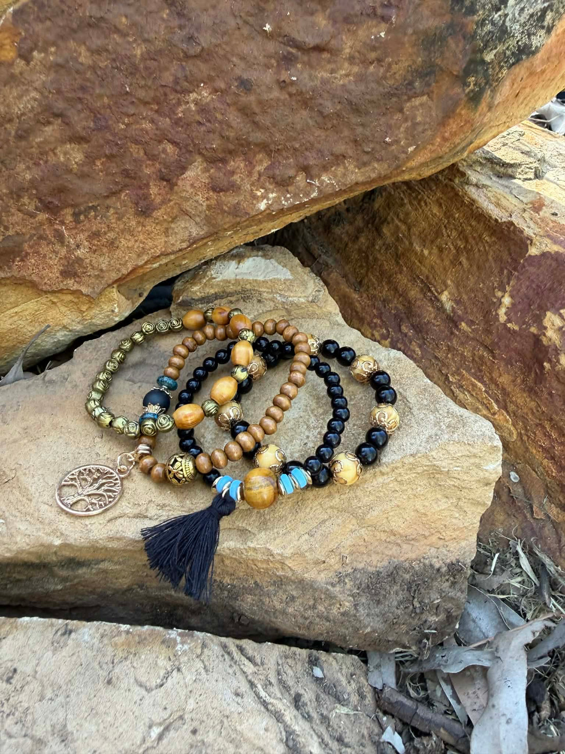 Black Tree of Life Bracelet