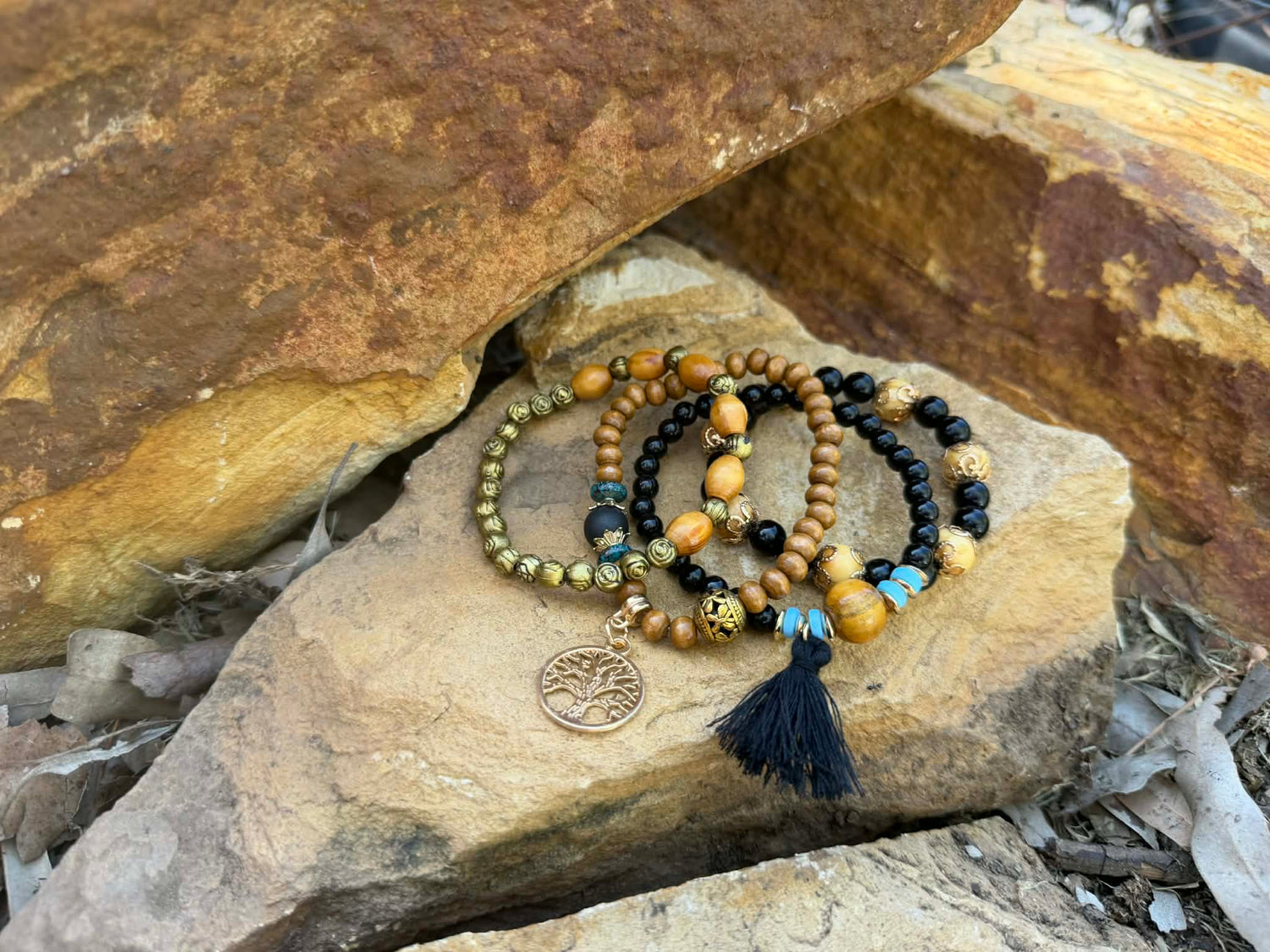 Black Tree of Life Bracelet