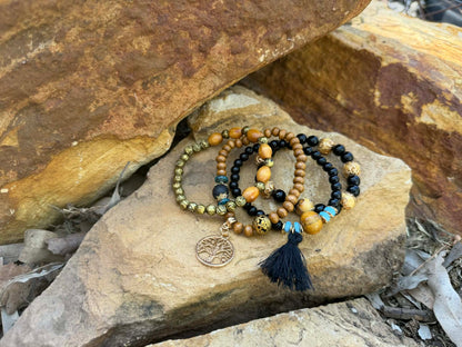 Black Tree of Life Bracelet