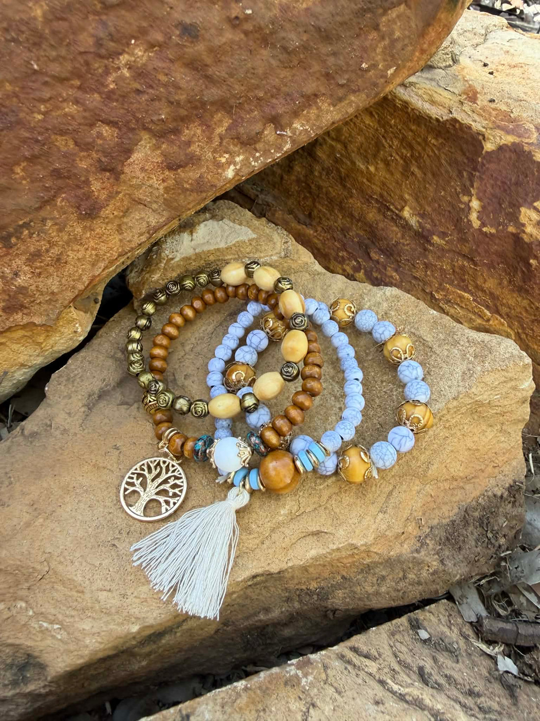 Blue Tree of Life Bracelet