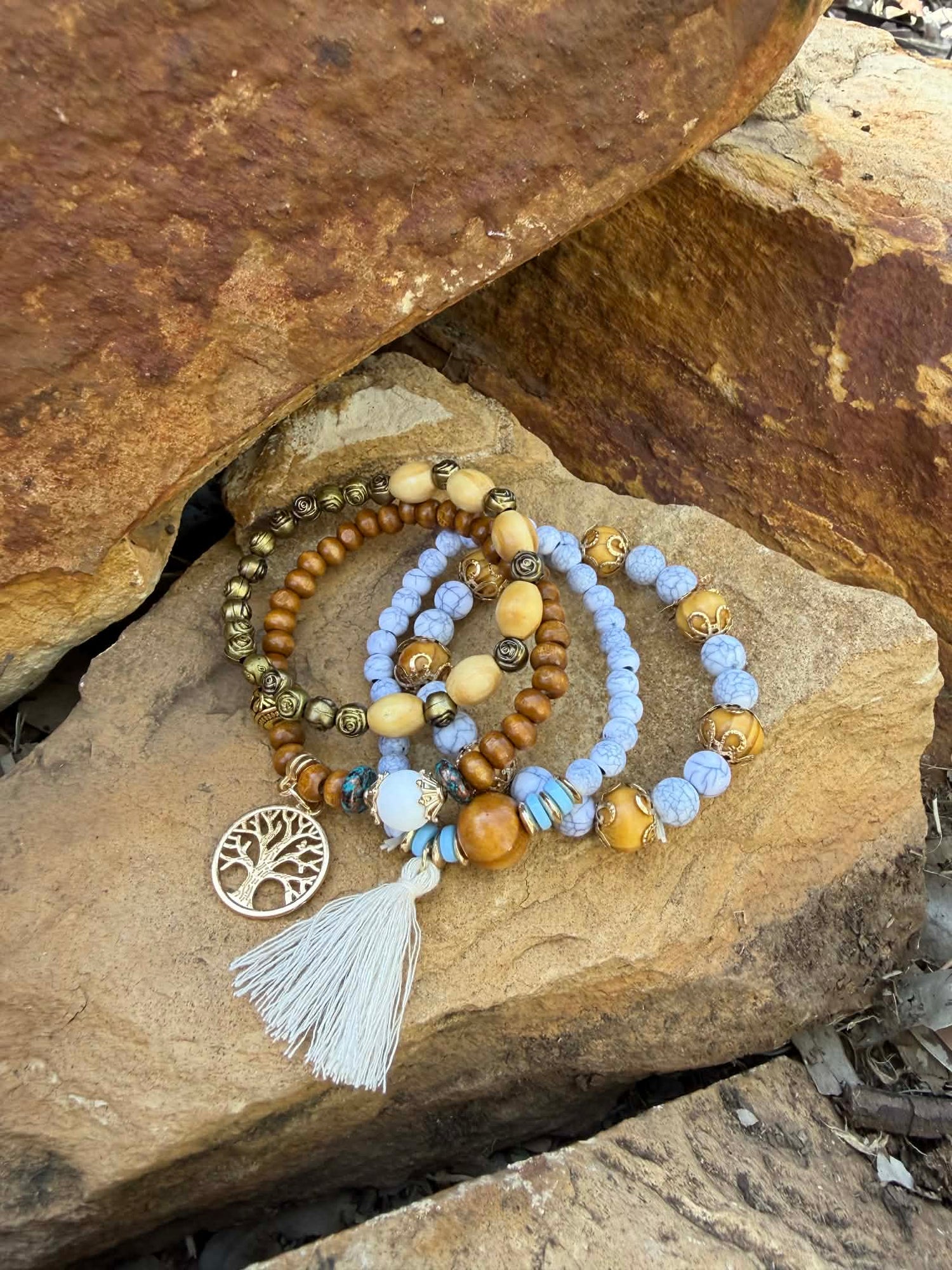 Blue Tree of Life Bracelet