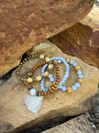 Blue Tree of Life Bracelet