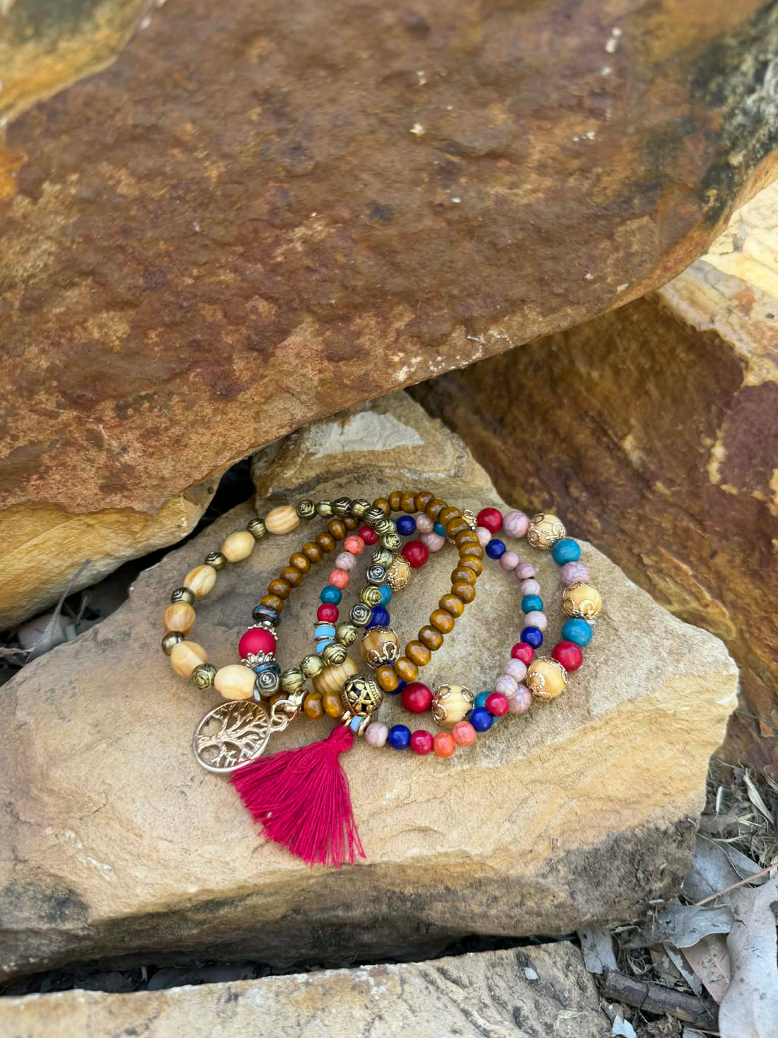 Red Tree of Life Bracelet