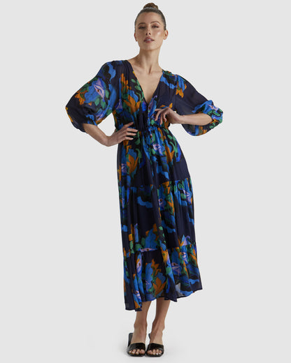 Twilight Dress Navy Floral