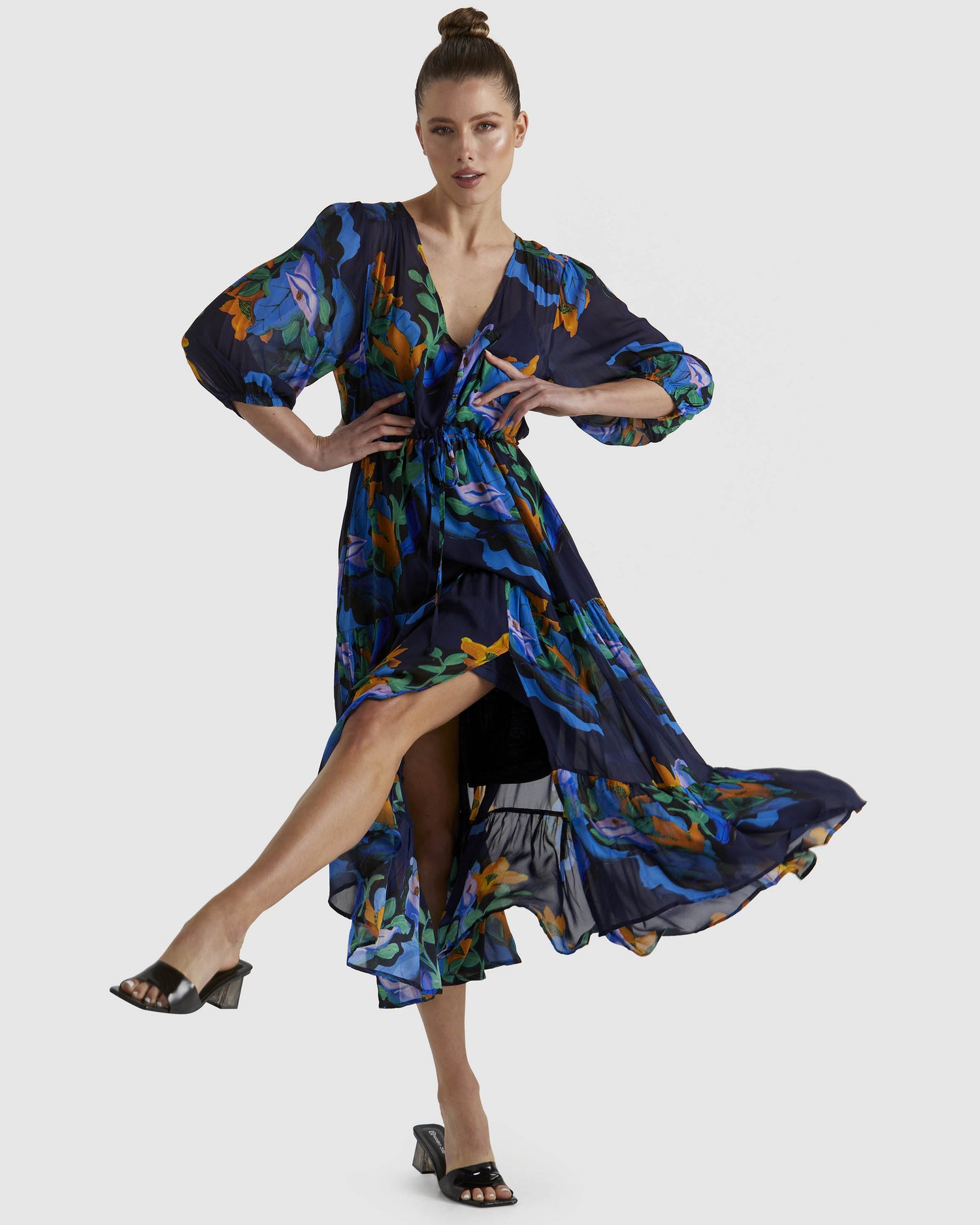 Twilight Dress Navy Floral