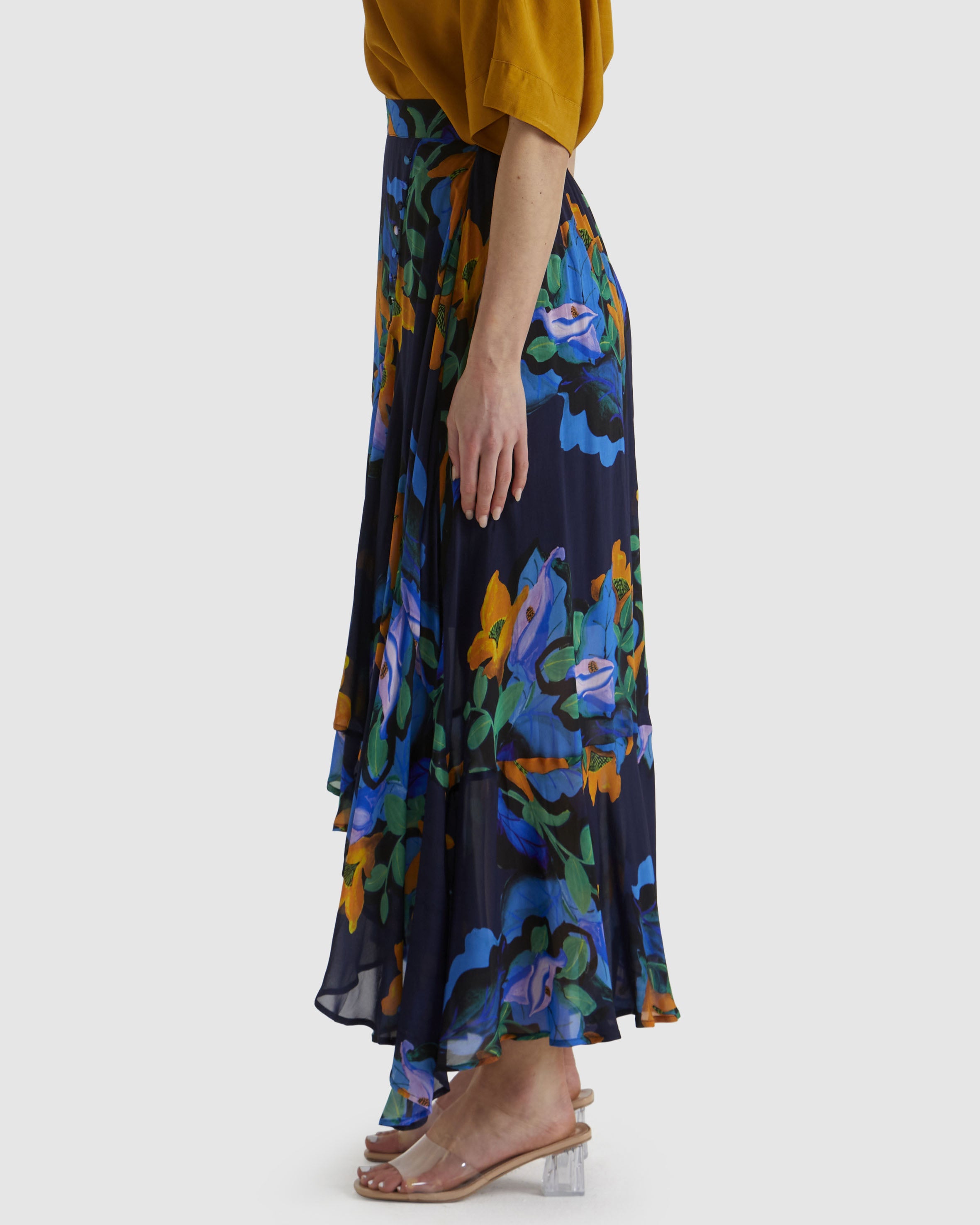 Twilight Skirt Navy Floral