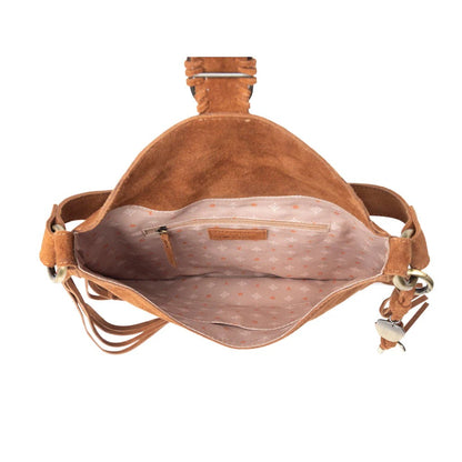 Yellowstone Westbrook Suede Leather Bag amber dusk