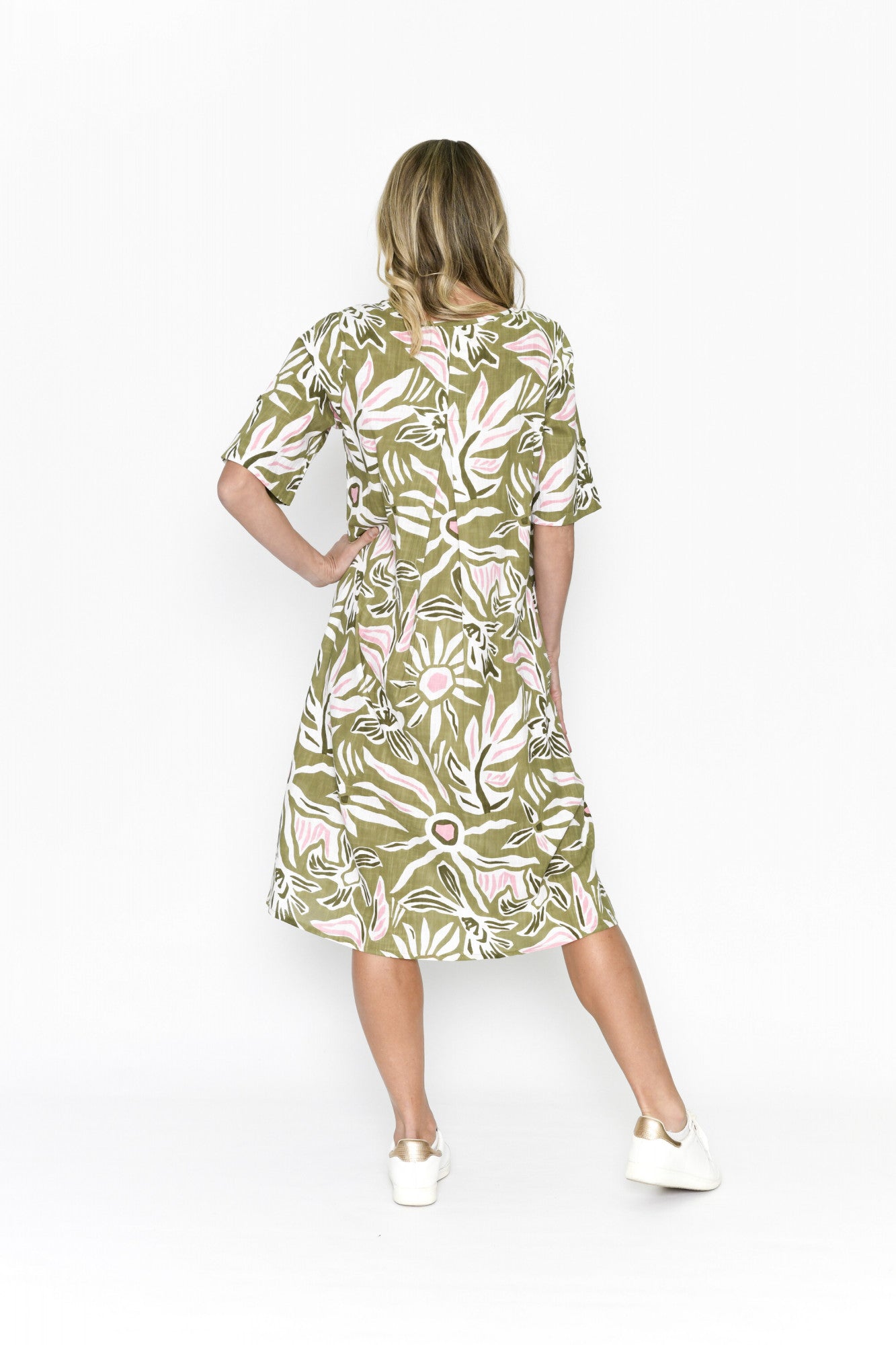 Yvonne cotton dress sunfloral 2