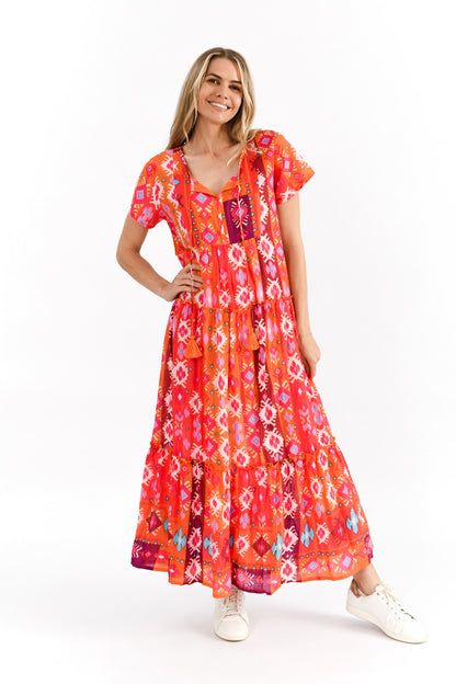 Zola V Neck Maxi Dress