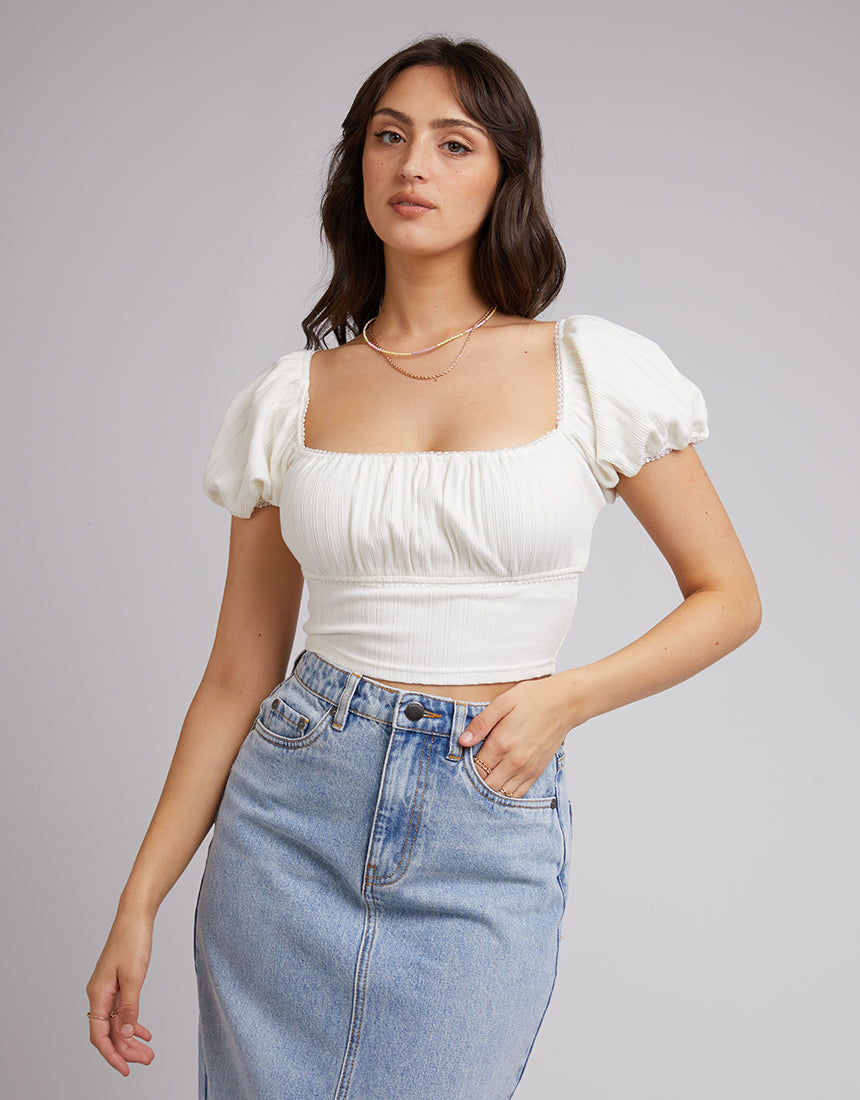 Shelby top white