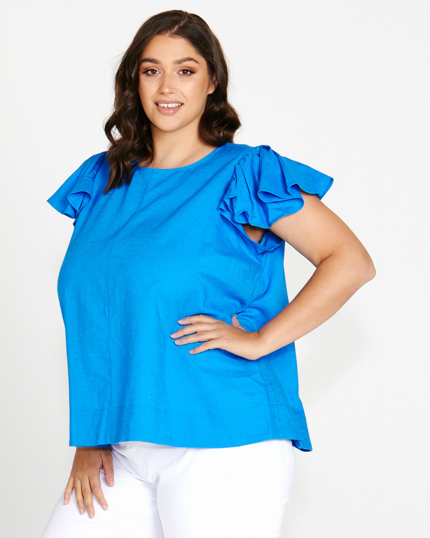 Imogen top electric blue