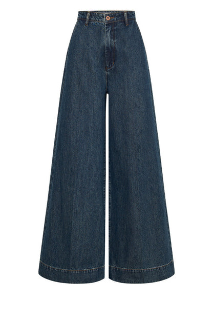 Wide leg trouser jean